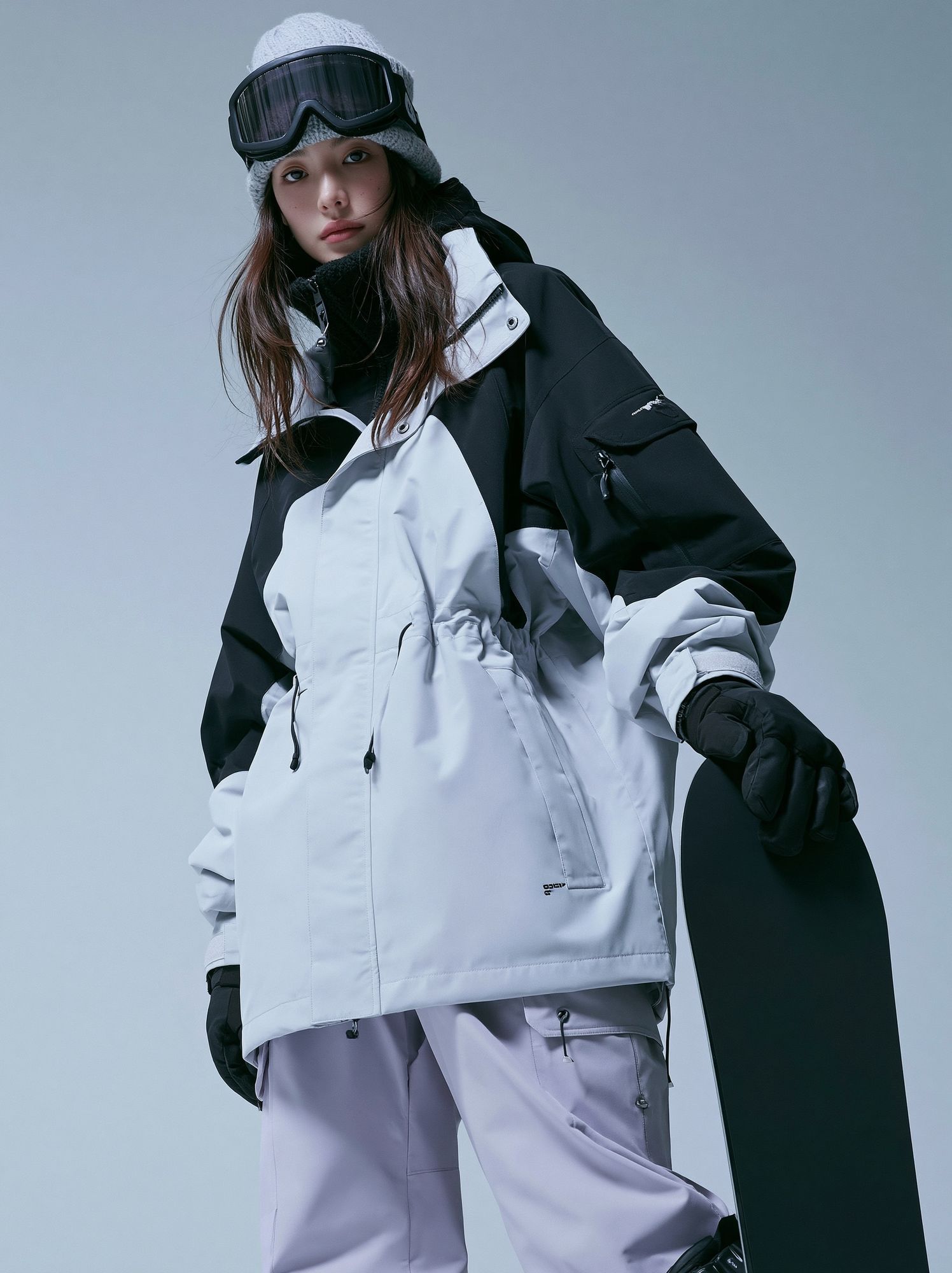 Snowboarder Fashion Portrait Poster. poster detail