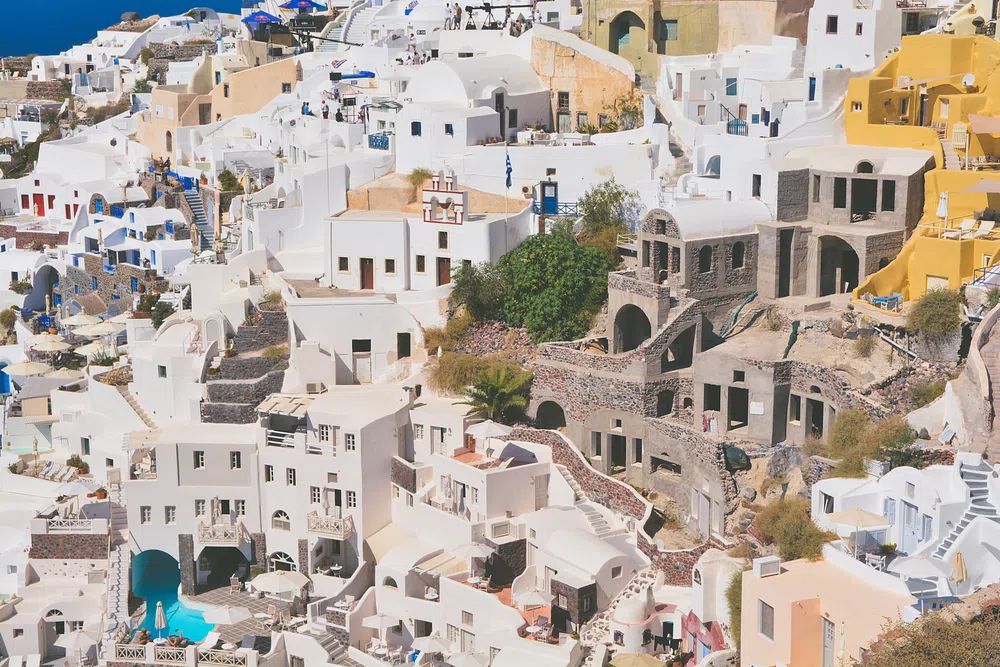 Santorini Architecture — Photography Print. poster detail