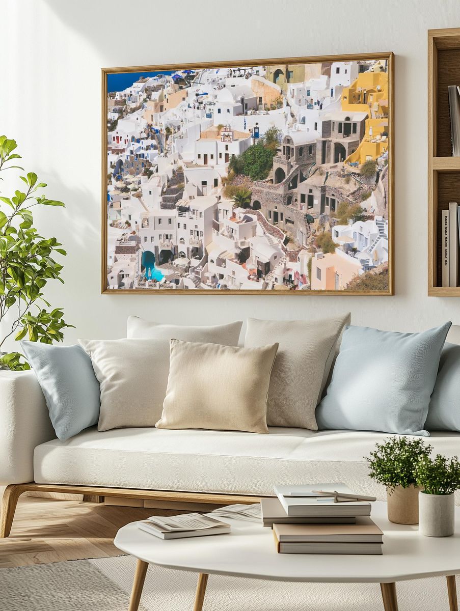 Santorini Architecture — Photography Print. — room view 2