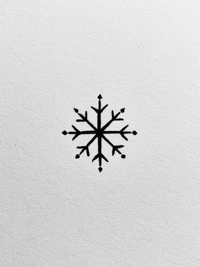 Snowflake Minimalist Print.