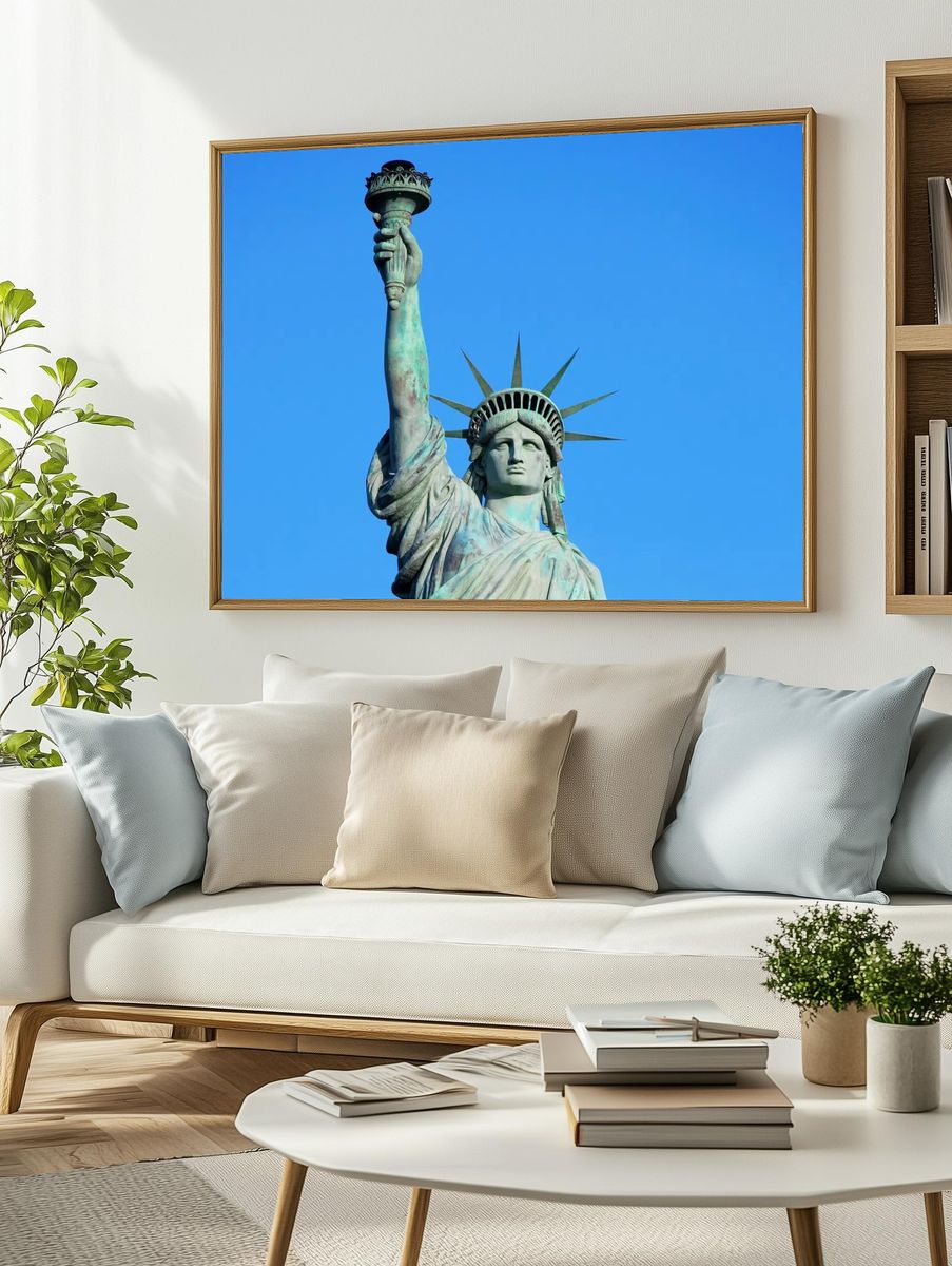 Statue of Liberty — Iconic Landmark Print. — room view 2