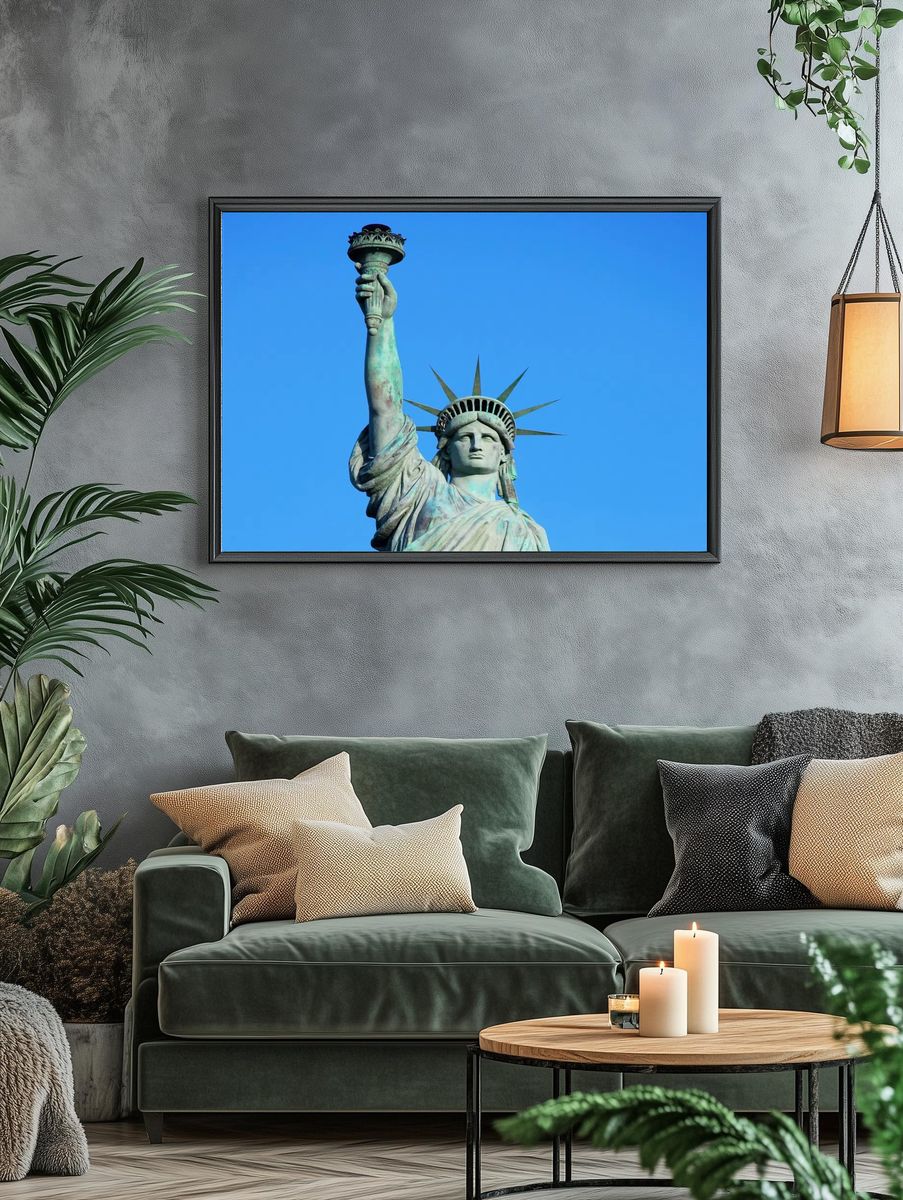 Statue of Liberty — Iconic Landmark Print. — room view 4