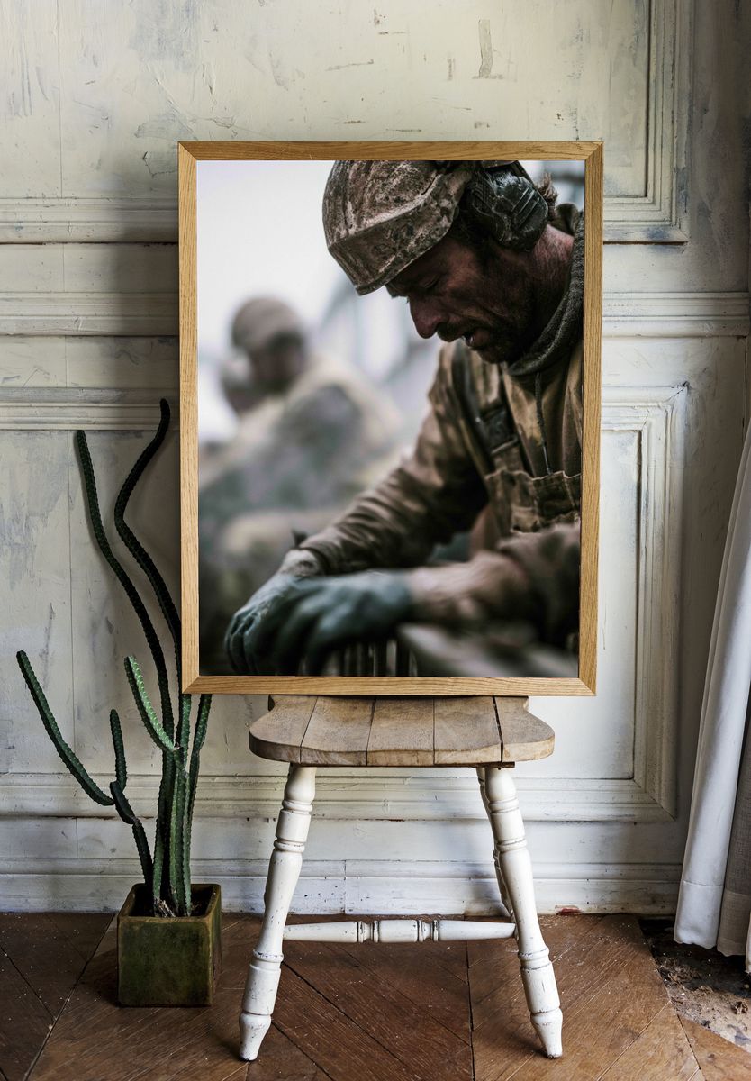 Soldier in the Field Photography Poster. room preview