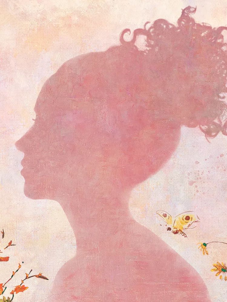 Silhouette of a Woman — Abstract Print. poster detail