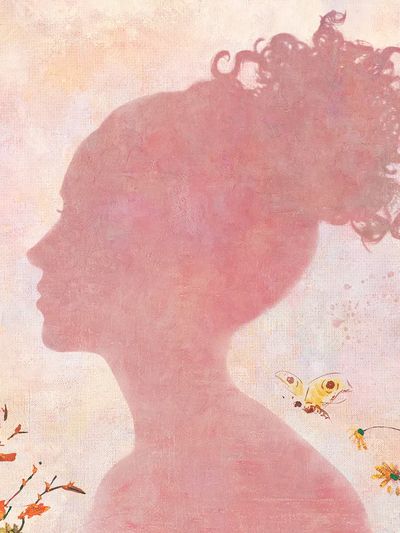 Silhouette of a Woman — Abstract Print. poster print