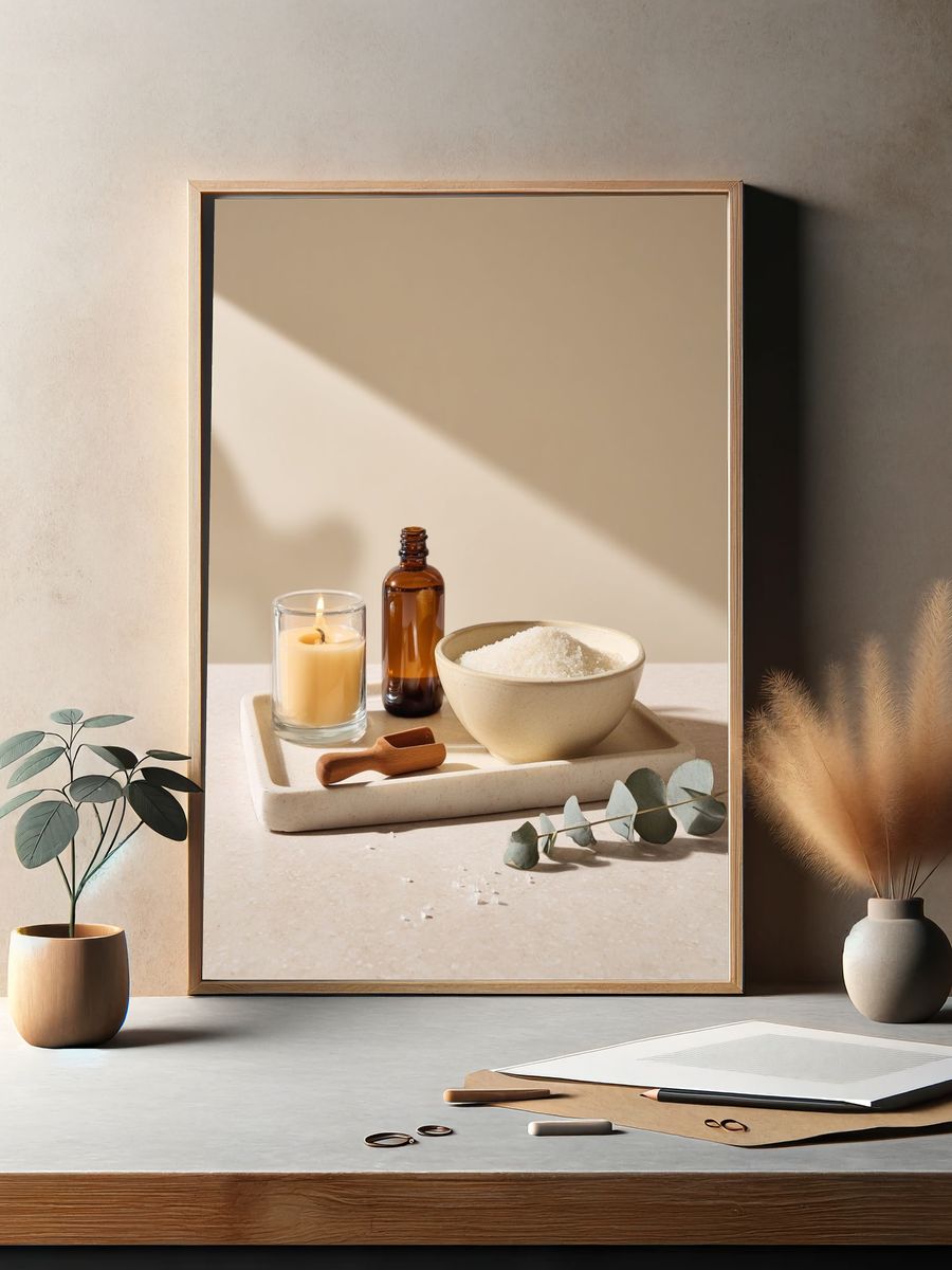 Spa Still Life Photography Poster. — room view 2