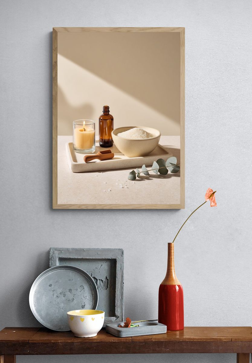 Spa Still Life Photography Poster. — room view 3