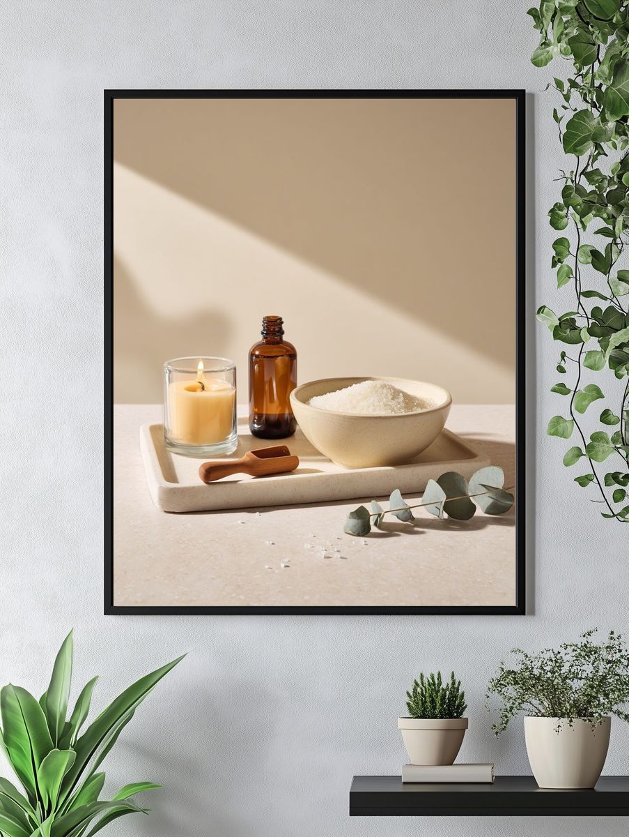 Spa Still Life Photography Poster. — room view 4