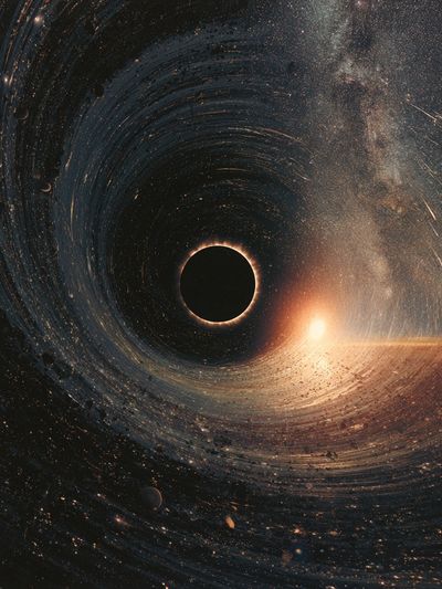 Cosmic Eclipse Space Print.