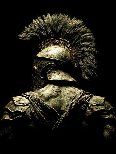 Spartan Warrior Portrait Print.