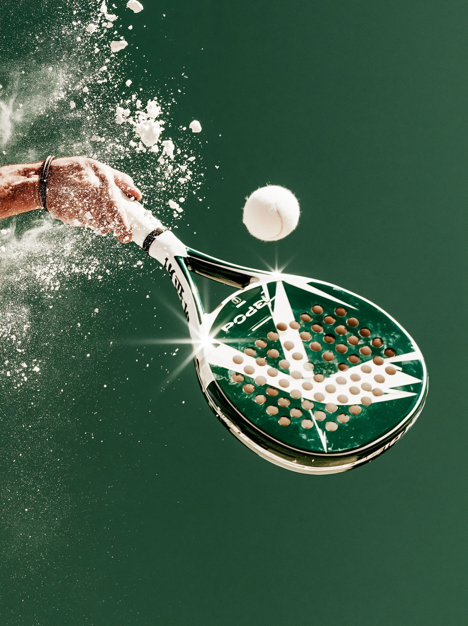 Padel Smash Action Photography Poster. poster detail