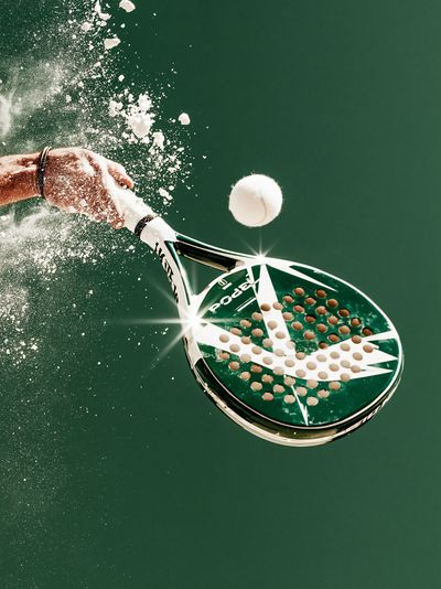 Padel Smash Action Photography Poster.