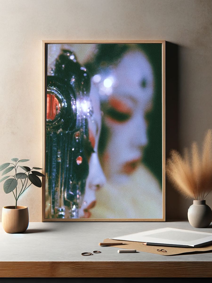 Surreal Mask Portrait Print. — room view 2