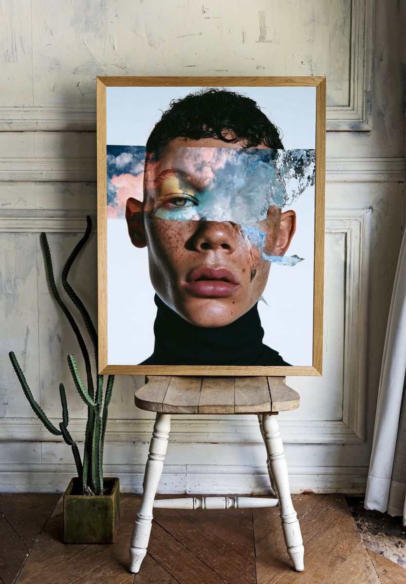 Surreal Portrait Photography Poster. — room view 1