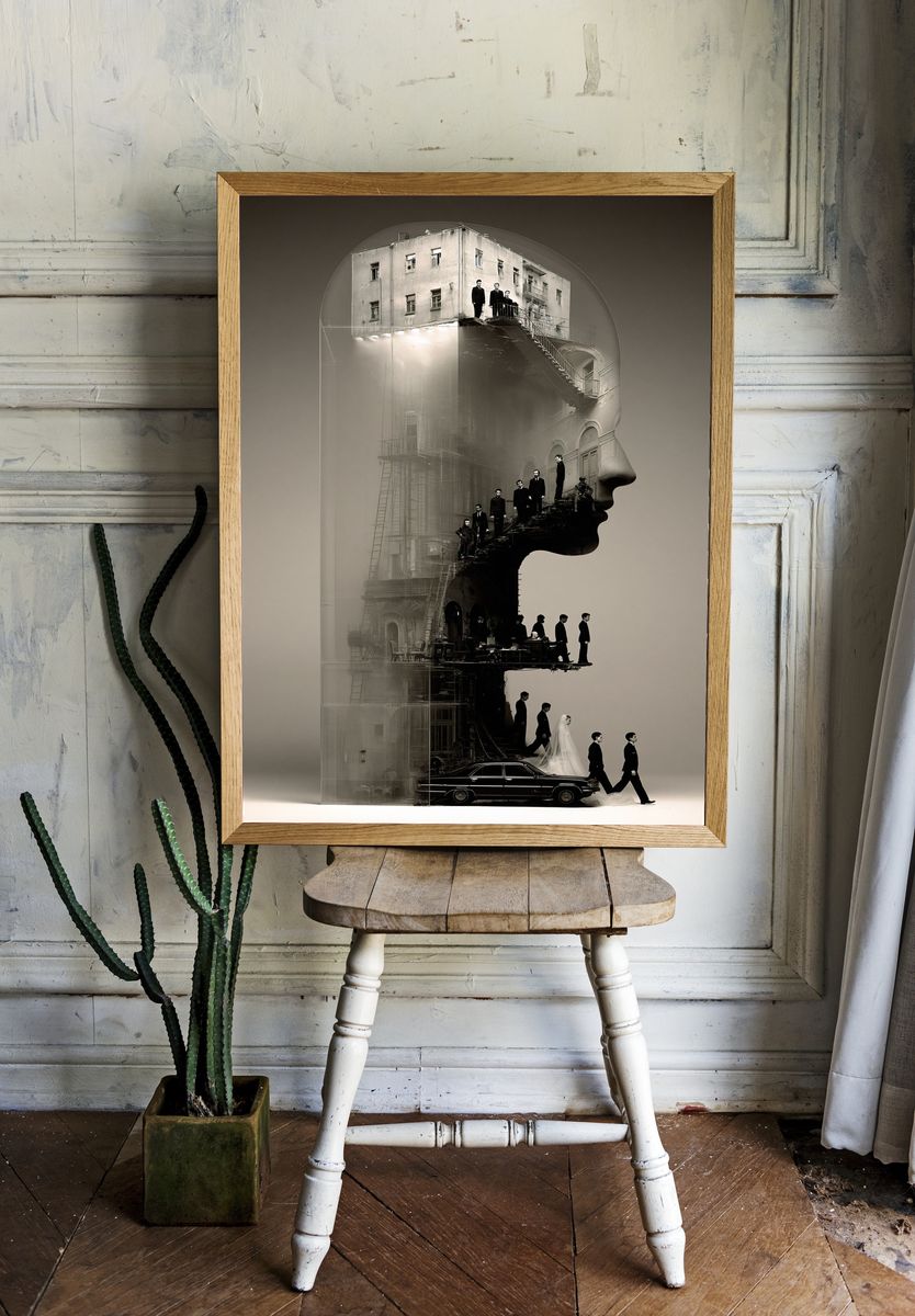 Surreal City Profile Photography Poster. — room view 1