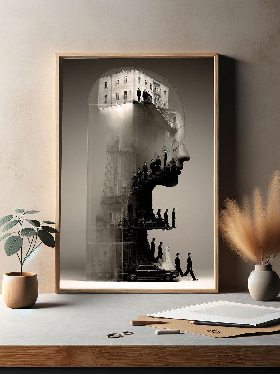 Surreal City Profile Photography Poster. — room view 2