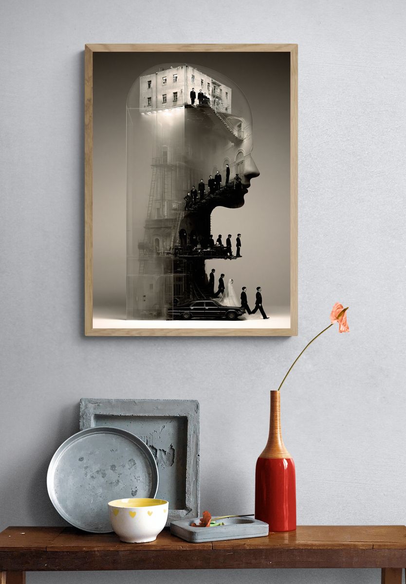 Surreal City Profile Photography Poster. — room view 3