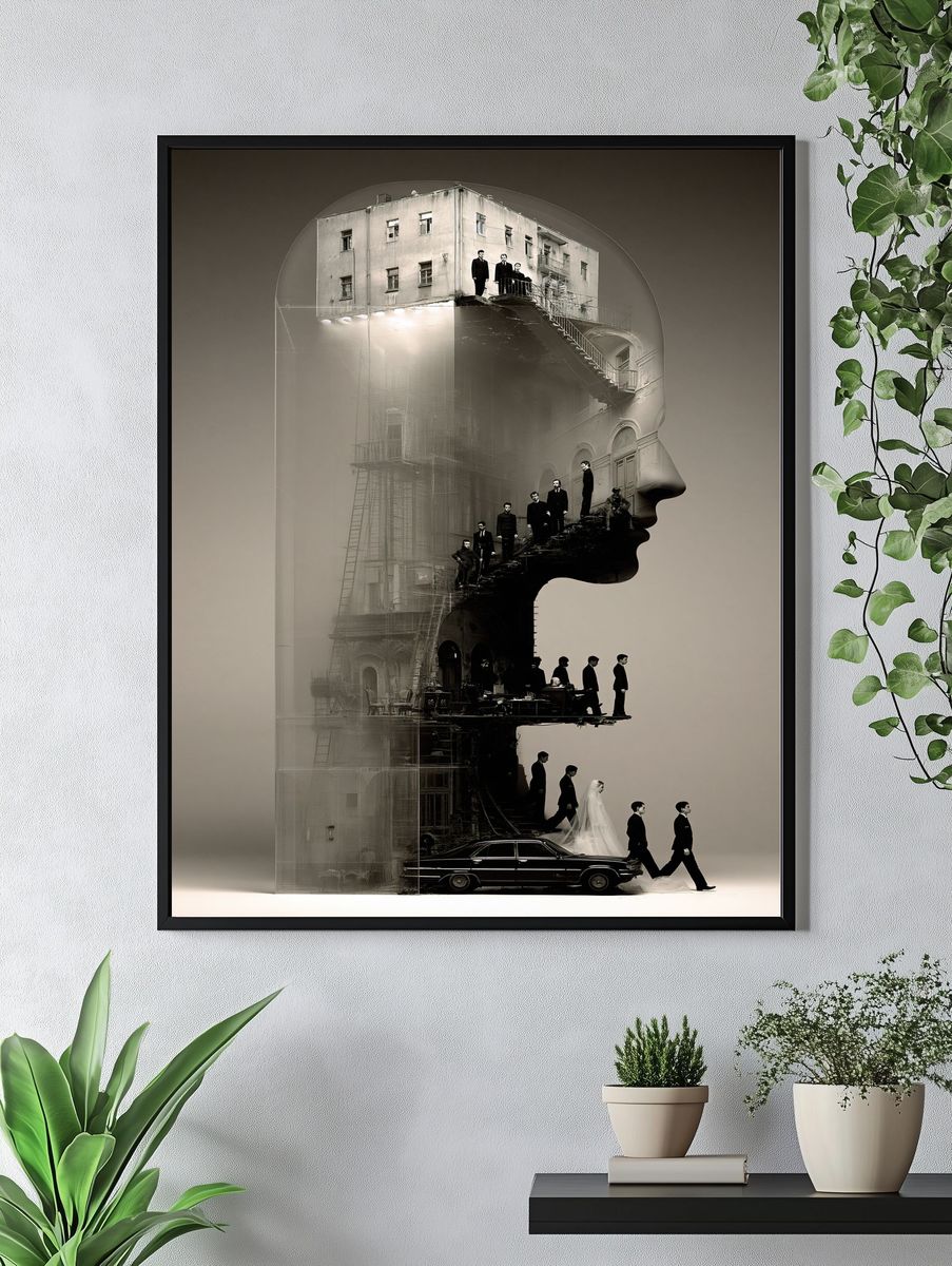 Surreal City Profile Photography Poster. — room view 4
