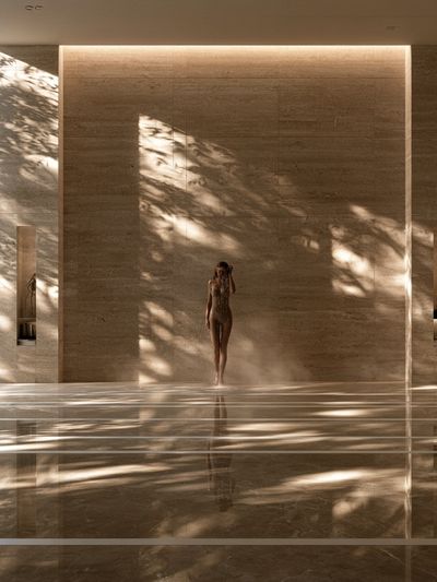 Spa Interior Portrait Poster. poster print