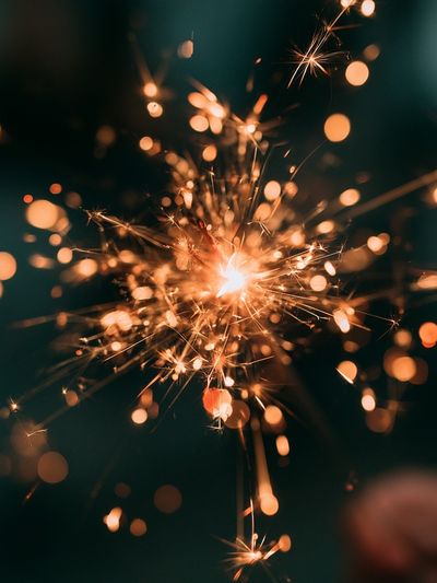 Sparkler Bokeh Photography Poster.