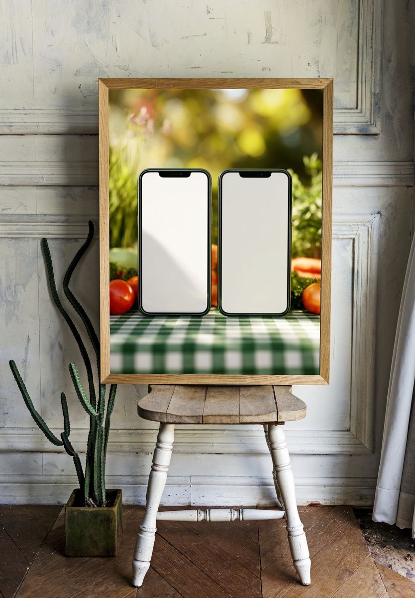 Smartphone Mockup — Photography Print. — room view 1