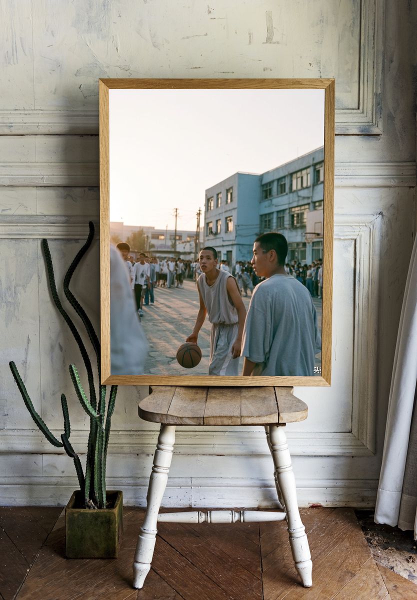 Street Basketball Court Photography Poster. room preview