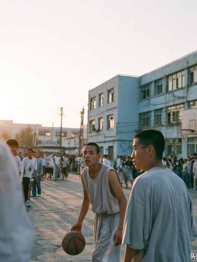 Street Basketball Court Photography Poster. poster
