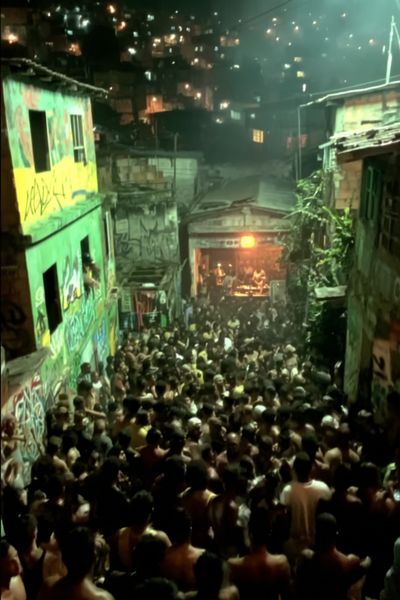 Vibrant Street Party — Photography Print. poster print