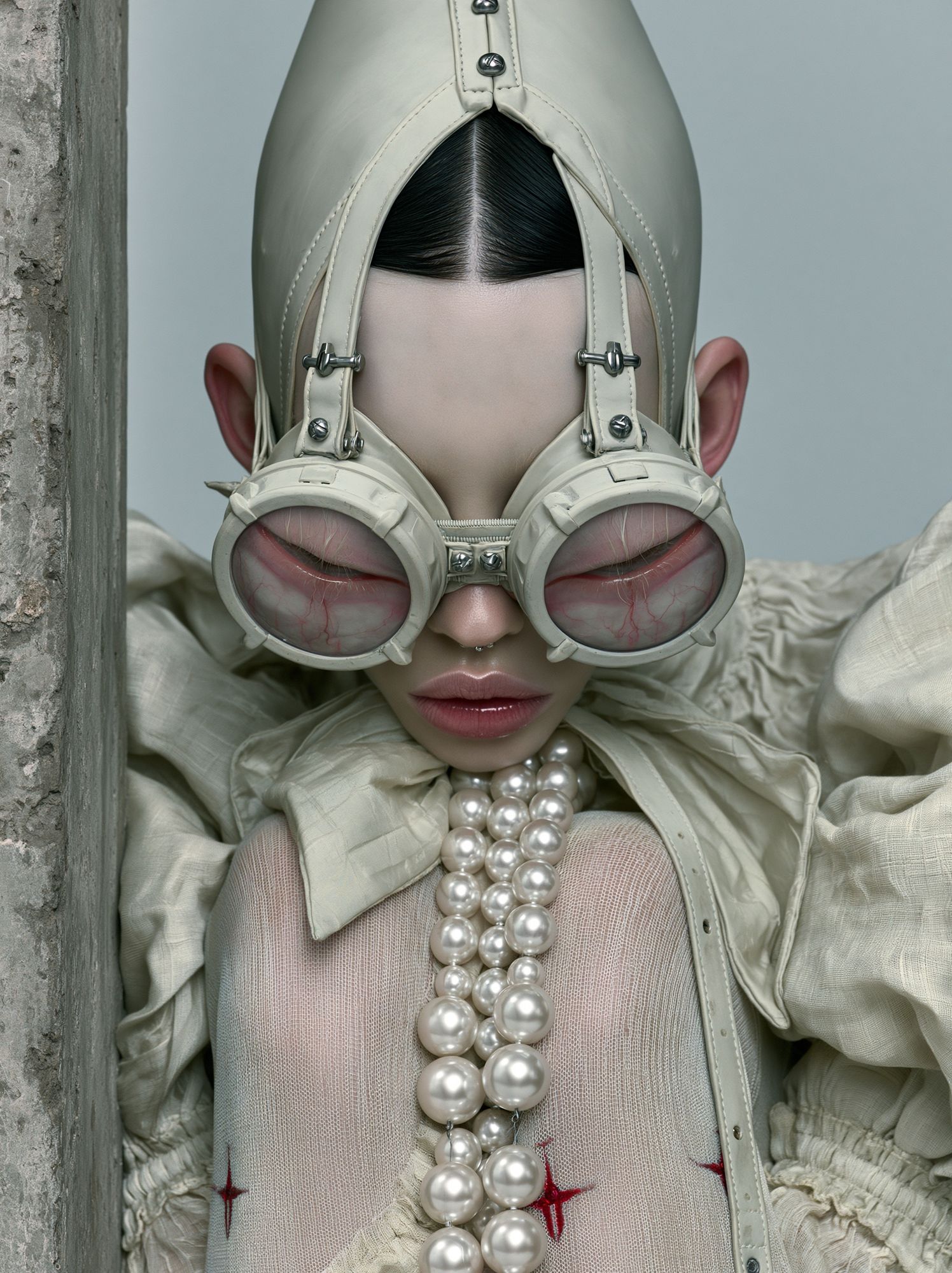 Surreal Pearl Portrait Print. poster detail