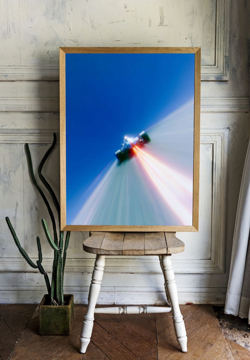 Formula Racing Speed Blur Poster. room preview