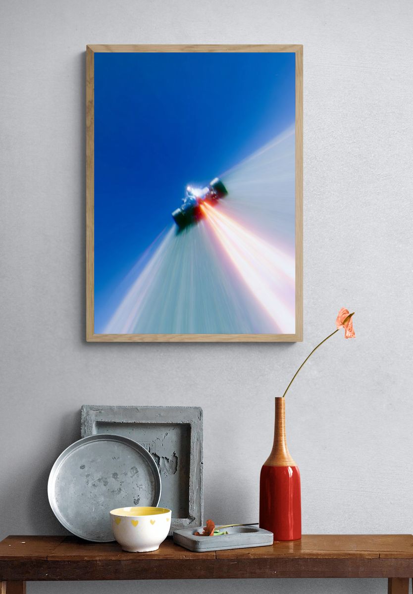Formula Racing Speed Blur Poster. — room view 3