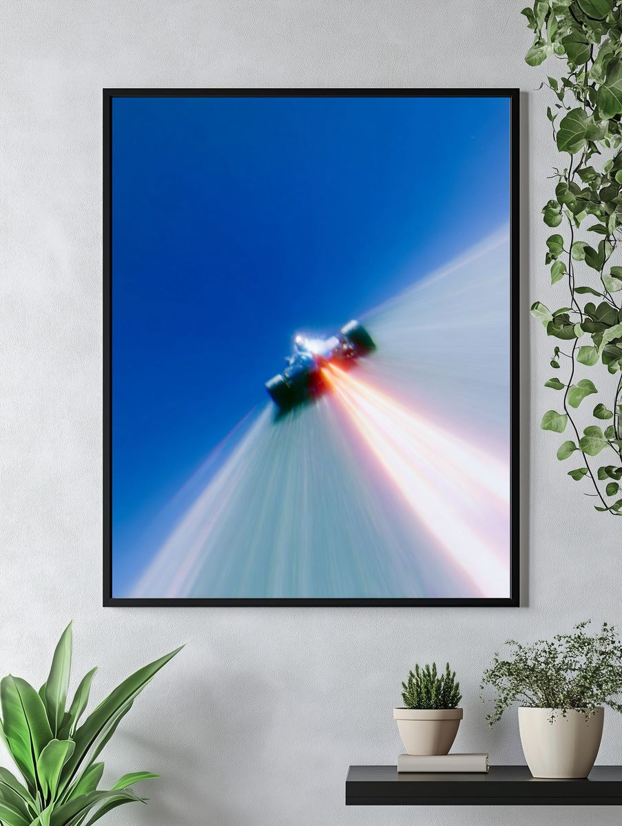 Formula Racing Speed Blur Poster. — room view 4