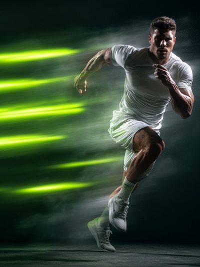 Sprinter Motion Blur Sport Poster.