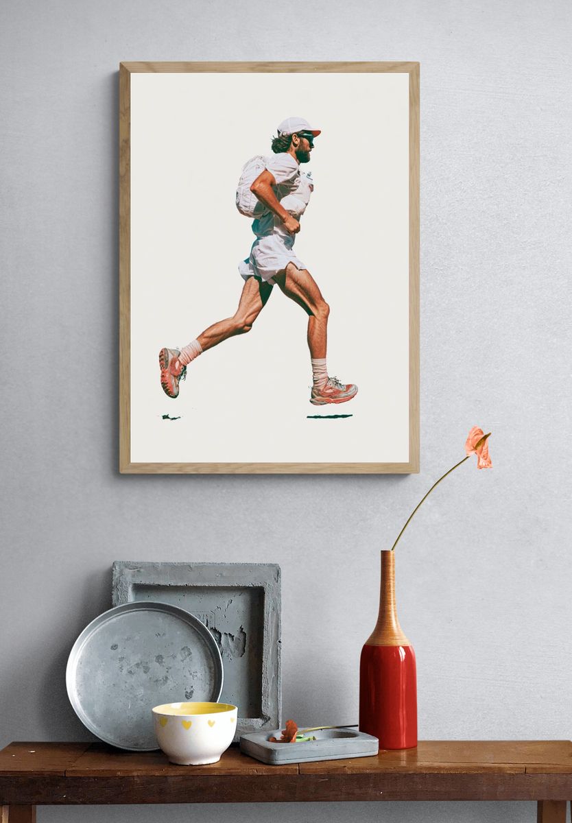 Runner in Motion Photography Poster. — room view 3