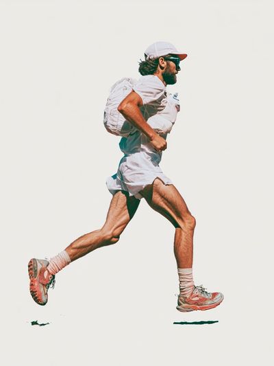 Runner in Motion Photography Poster.