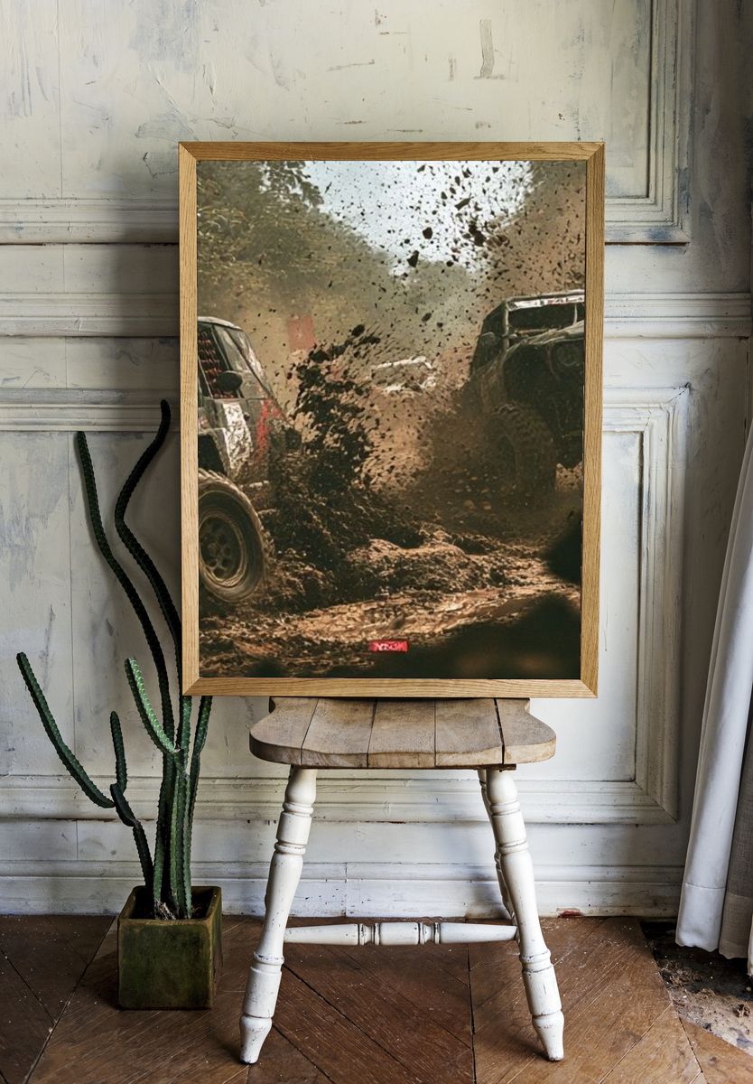 Off-Road Rally Action Poster. room preview