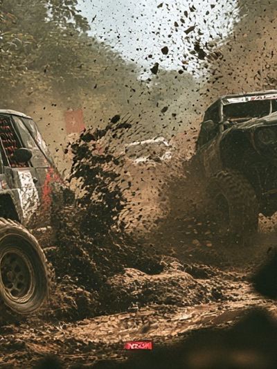 Off-Road Rally Action Poster.
