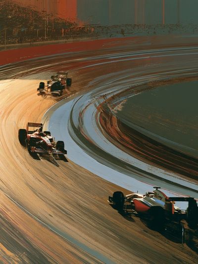 Formula Racing Curve Poster.