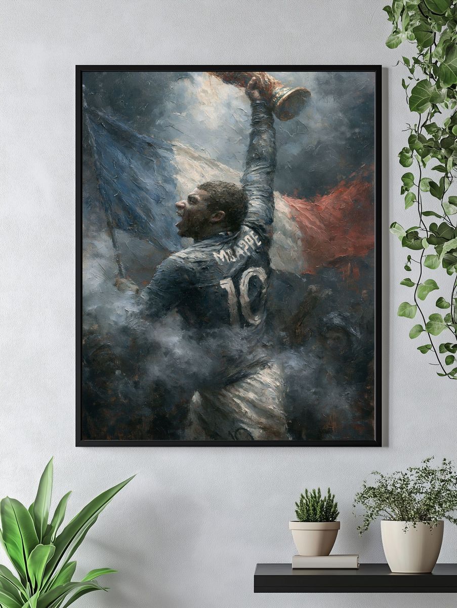 Football Victory Celebration Fine-Art Poster. — room view 4