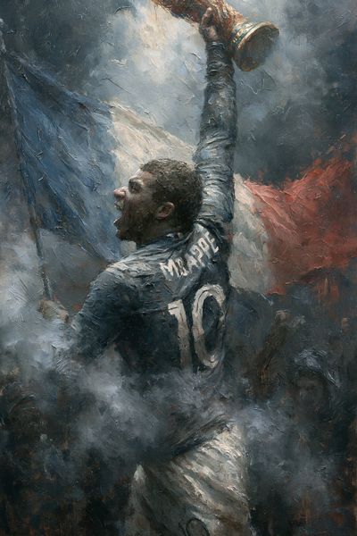 Football Victory Celebration Fine-Art Poster.