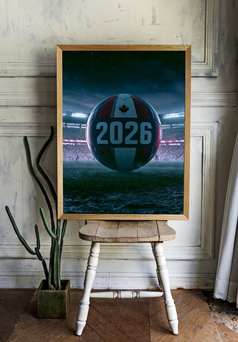 2026 Football Stadium Poster. — room view 1