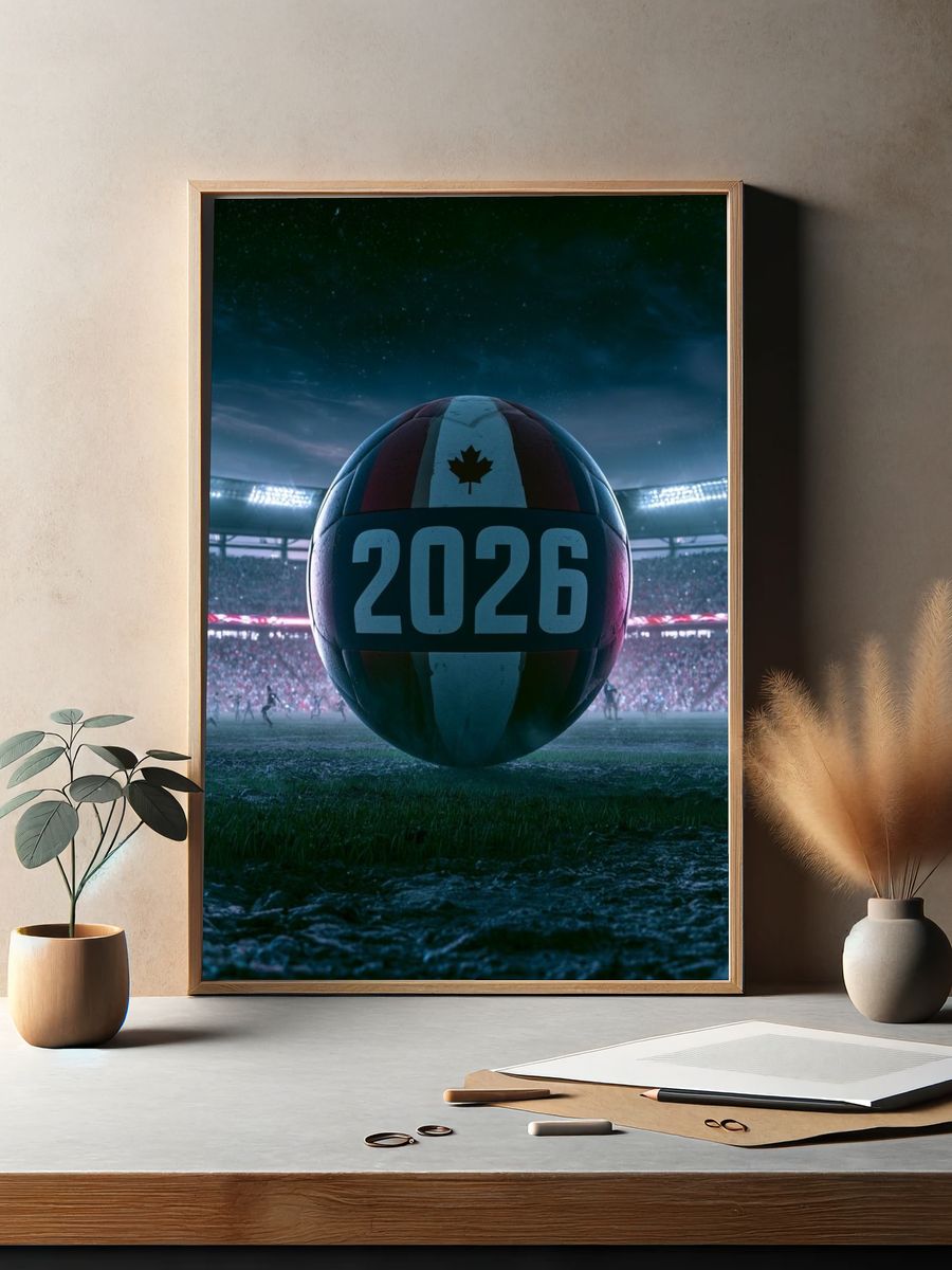2026 Football Stadium Poster. — room view 2