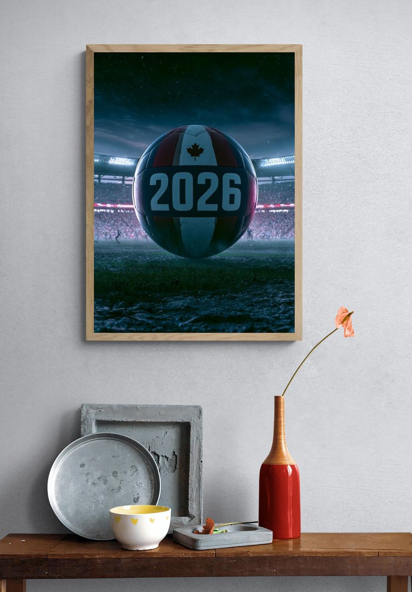 2026 Football Stadium Poster. — room view 3