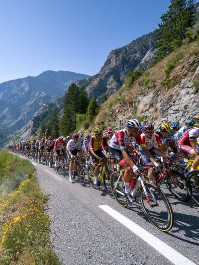 Mountain Cycling Race Photography Poster.
