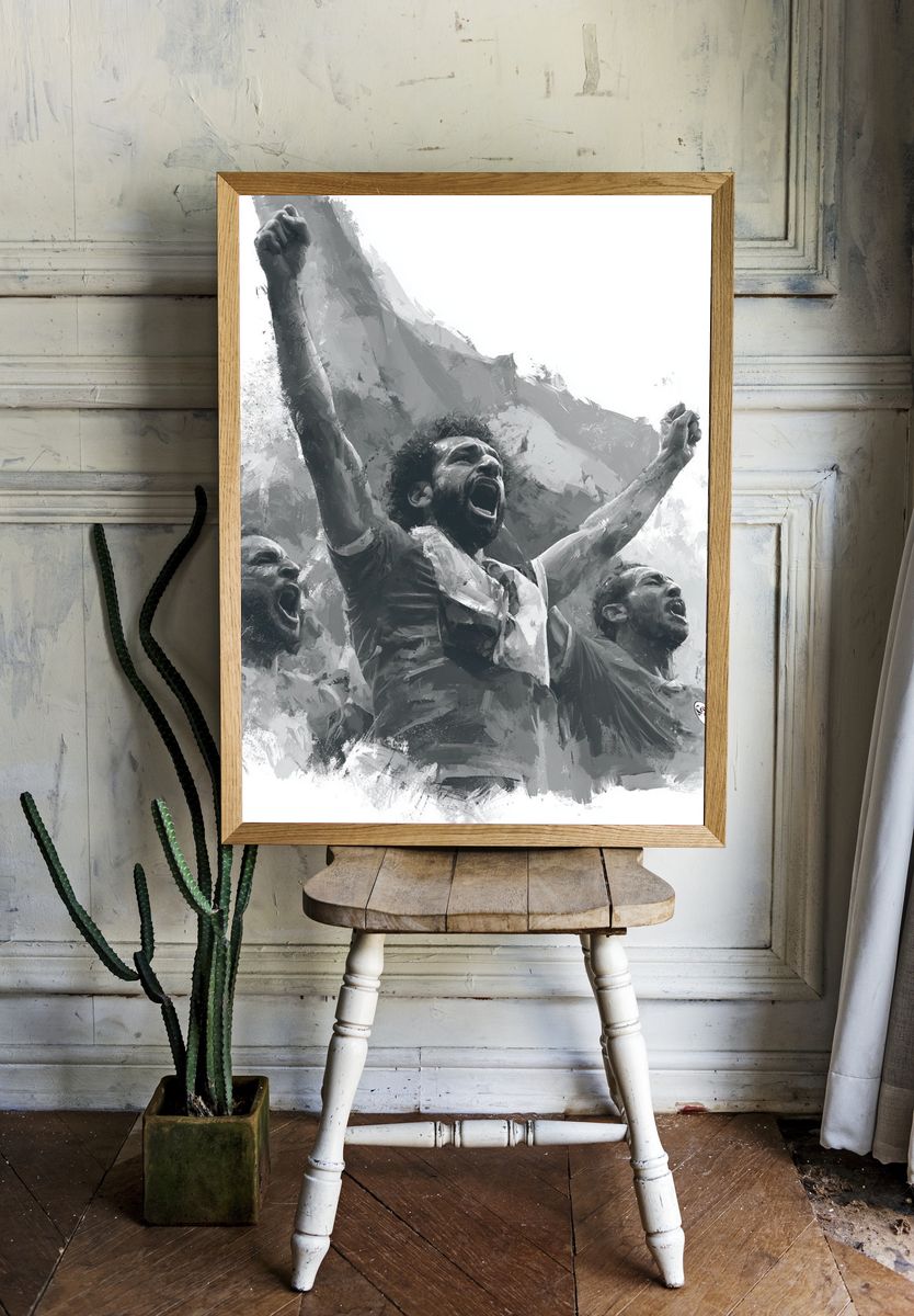 Football Victory Chant Illustration Poster. room preview