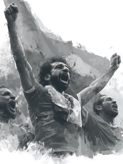 Football Victory Chant Illustration Poster. poster