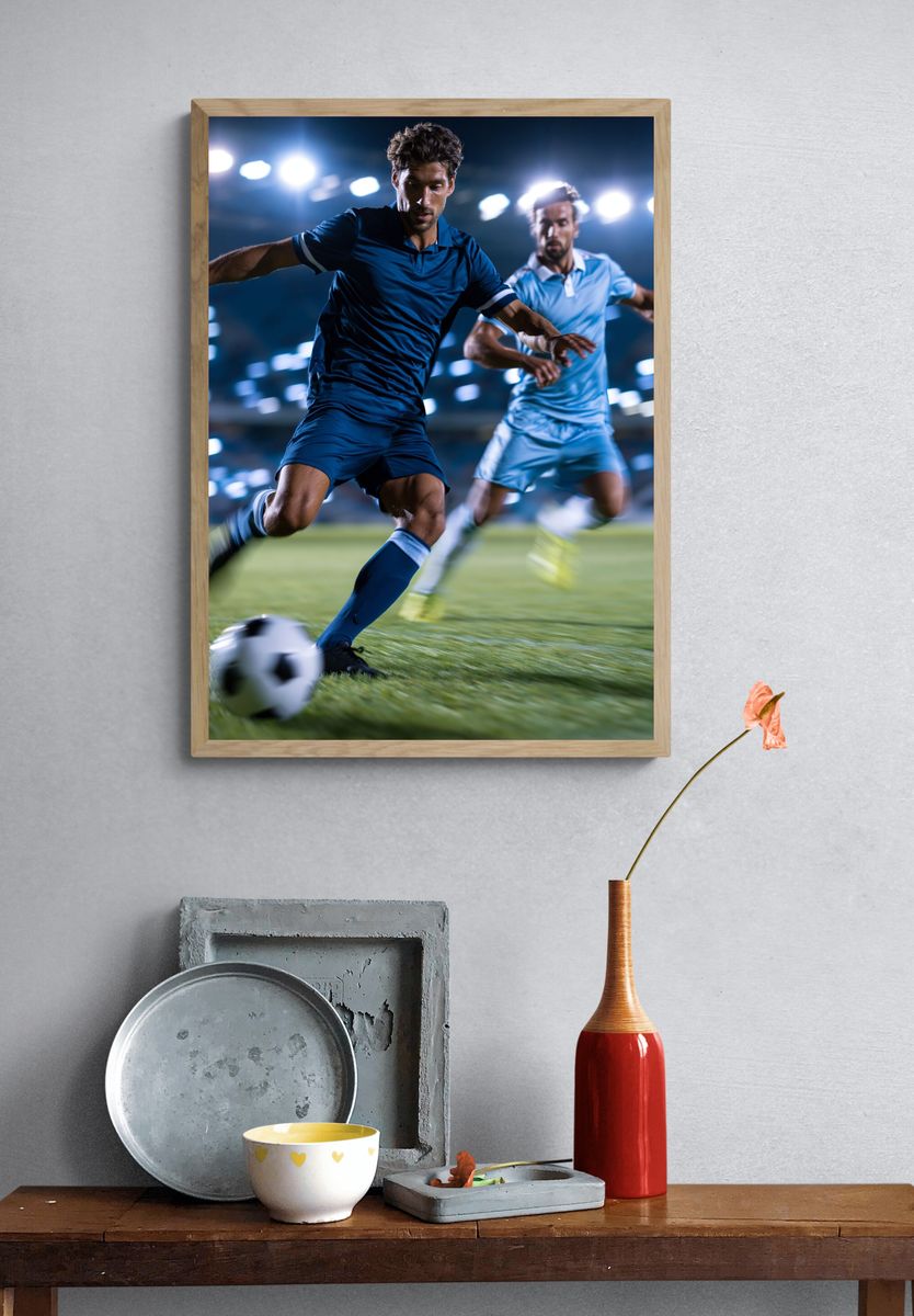 Soccer Action Photography Poster. — room view 3