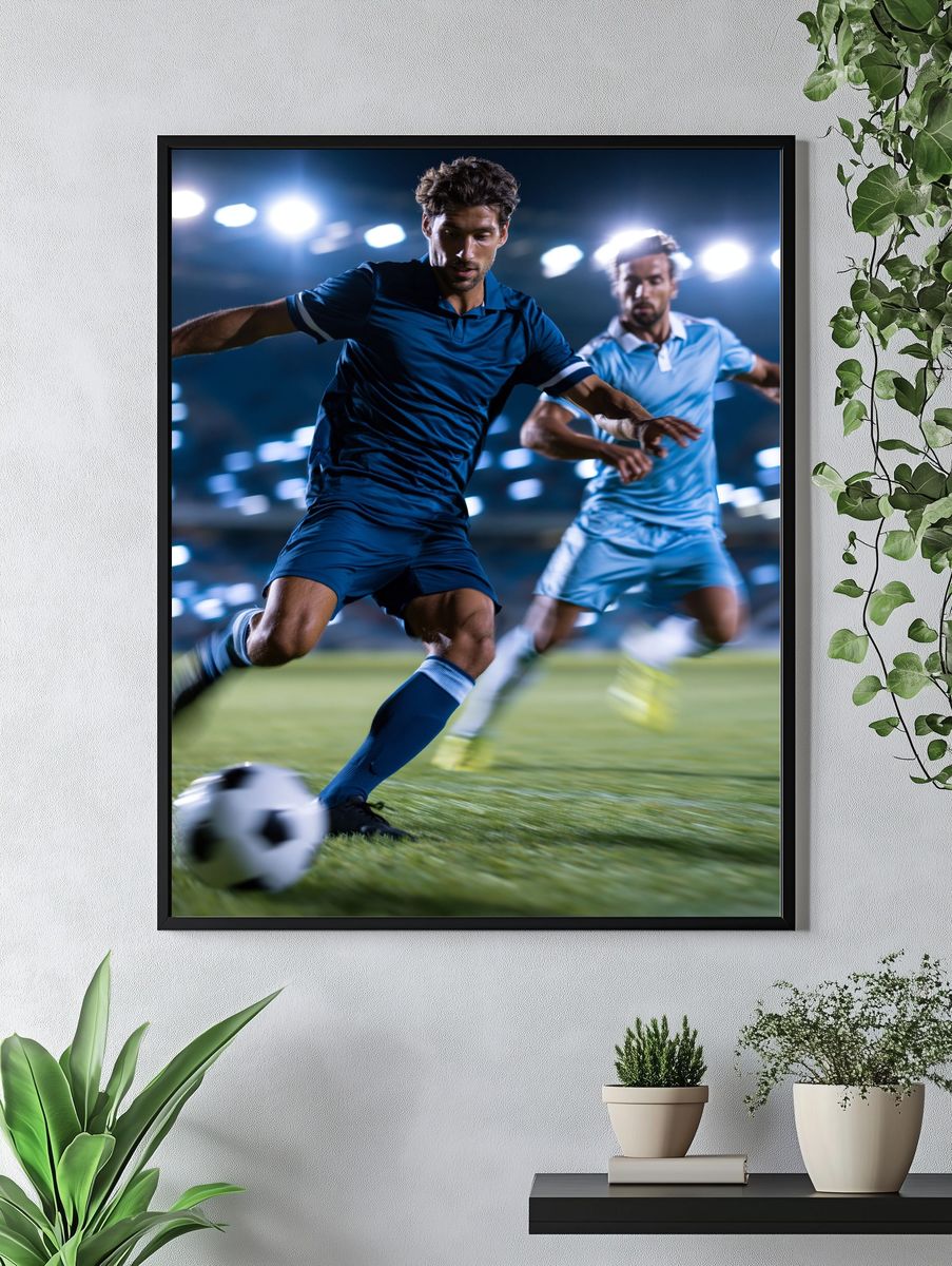 Soccer Action Photography Poster. — room view 4