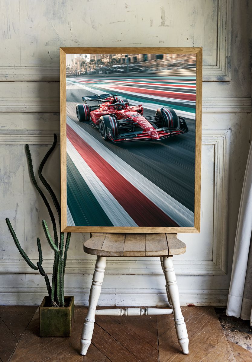 Formula 1 Racing Car Photography Poster. — room view 1