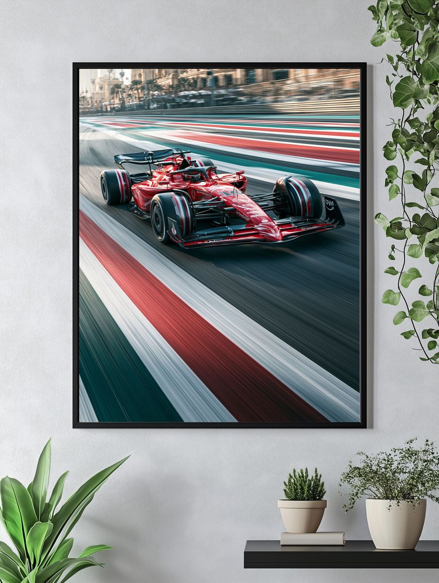 Formula 1 Racing Car Photography Poster. — room view 4